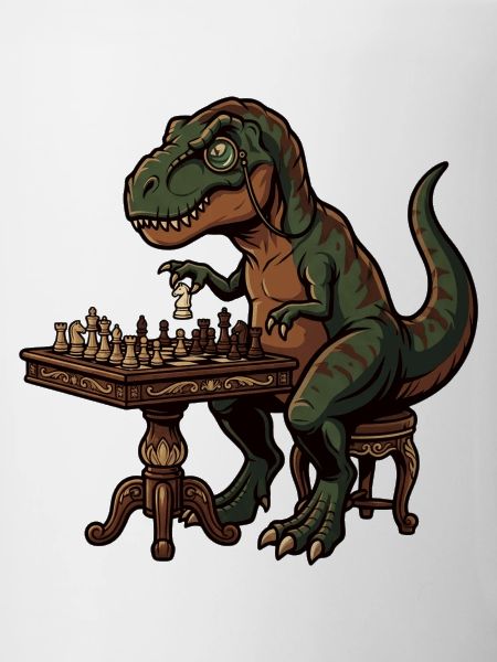 Le T-Rex joue aux échecs