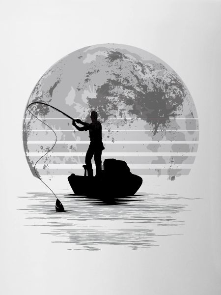 Moonlight Fishing Graphic