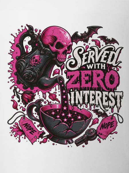 Kaffee Totenkopf Pink Gothic