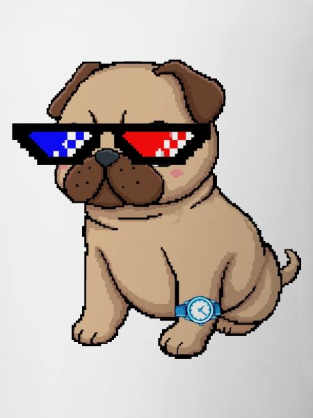 Pixel Shades Pug
