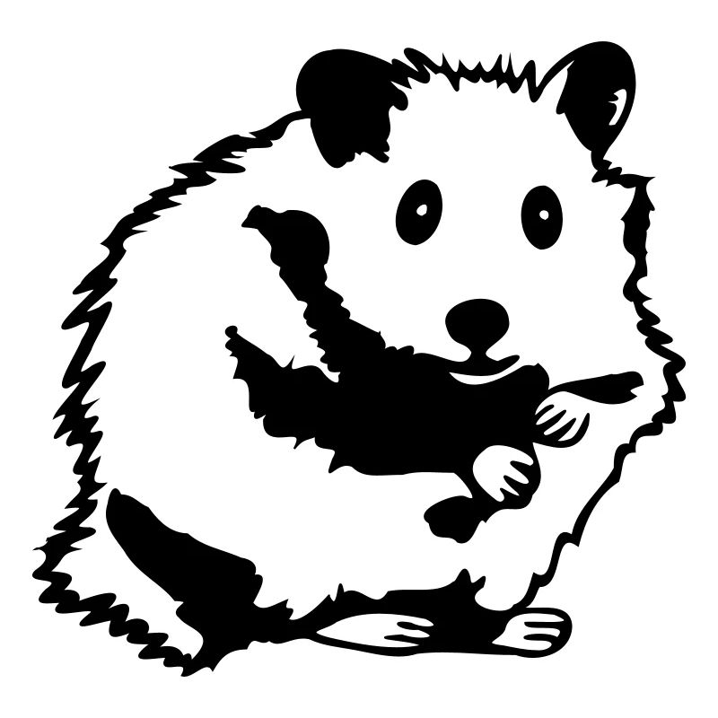 Hamster sitzt