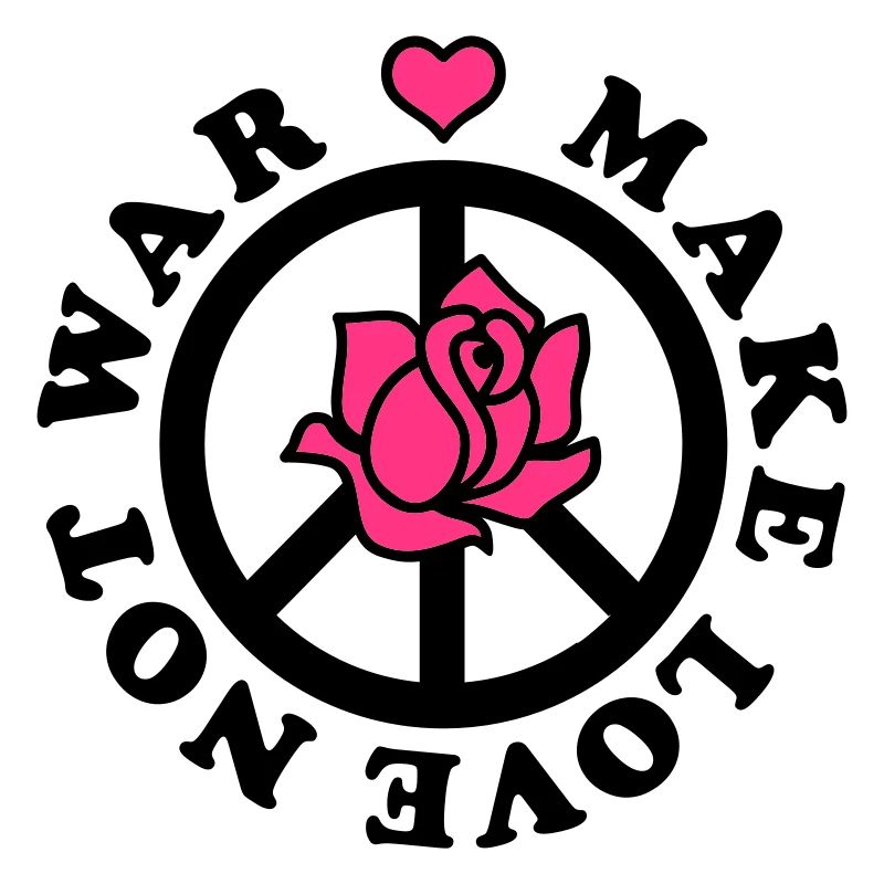 Make Love not War - Mach Liebe, nicht Krieg - Herz