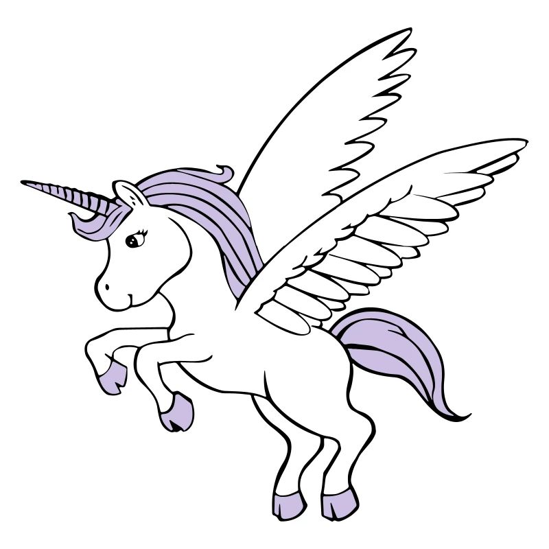 Einhorn mit Flügeln