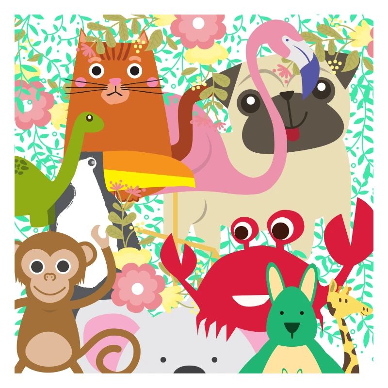 faune colorée!