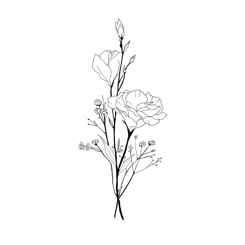 Minimal Blumenstrauß