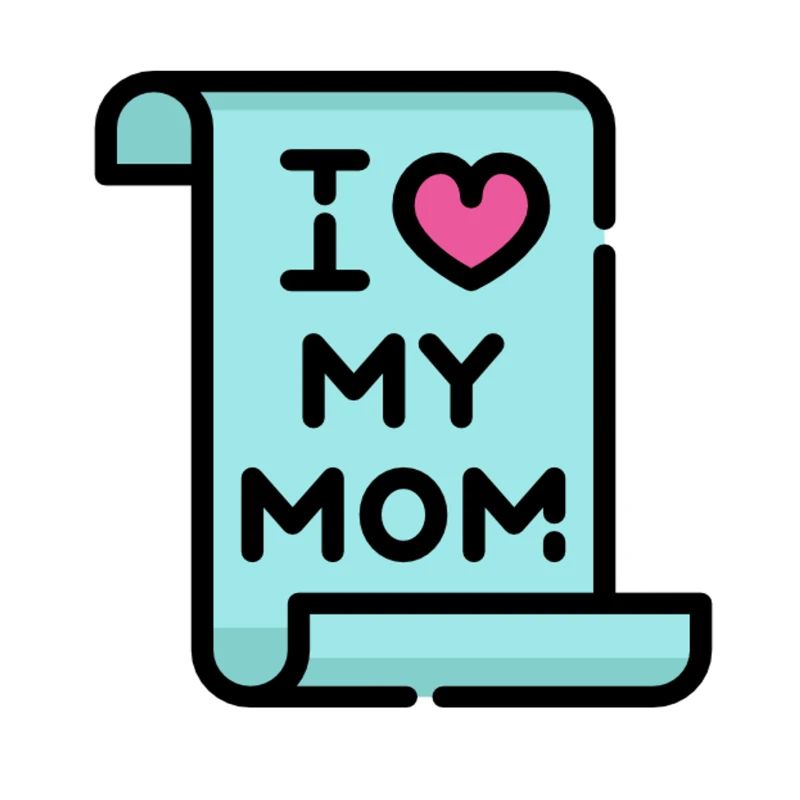 Ich liebe meine Mutter Mutti Mom Mummy Muttertag