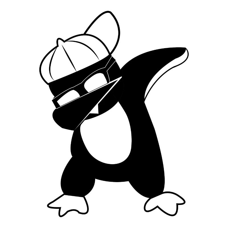 Dabbing penguin