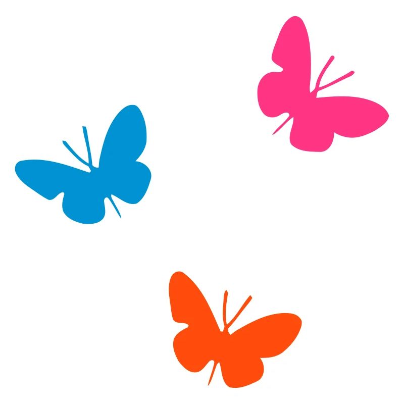 ★ design colors changeable ★ Three butterflies