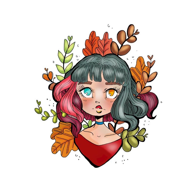 Mädchen, Blumen
