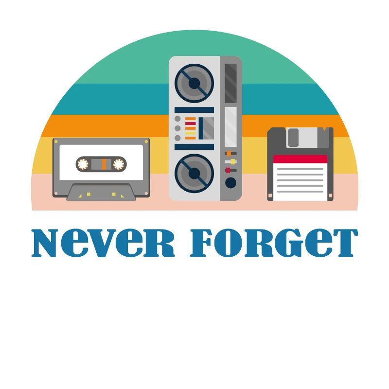 Never Forget - Retro Technik aus den 80er