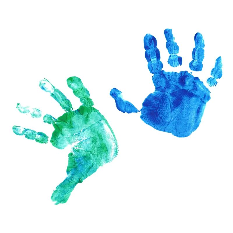 Empreinte de main - de kindermalerei