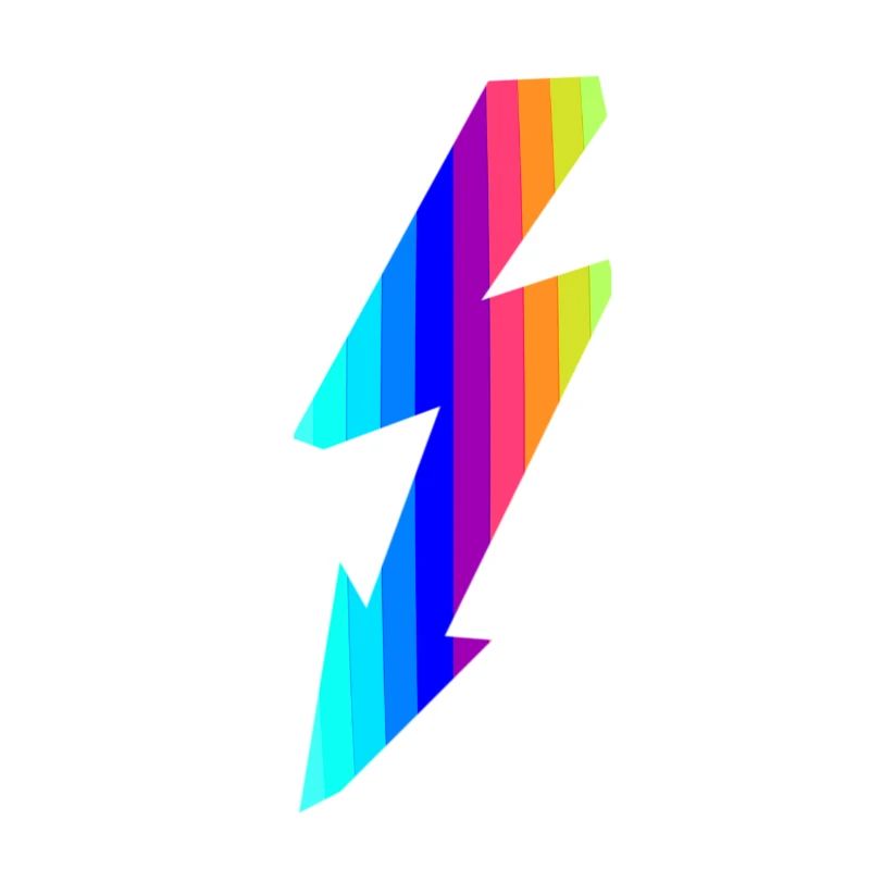 Flash of rainbow colors, flash de couleur arc-en-ciel