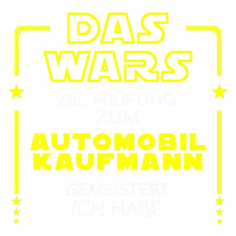 Das Wars Abschluss 2019 Automobilkaufmann Geschenk
