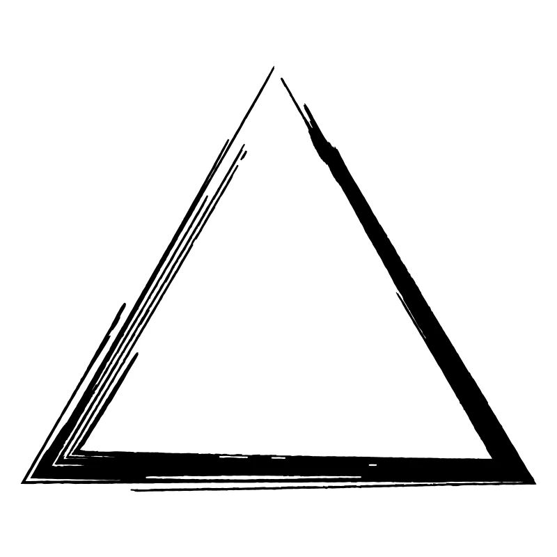 Triangle Grunge Forme Tribal Symbole