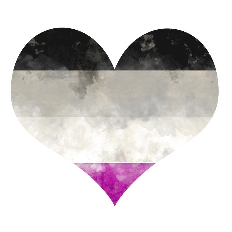 Coeur drapeau asexué