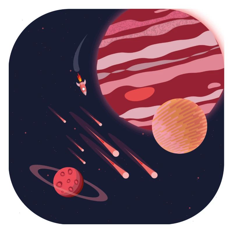 Planet red space planet space