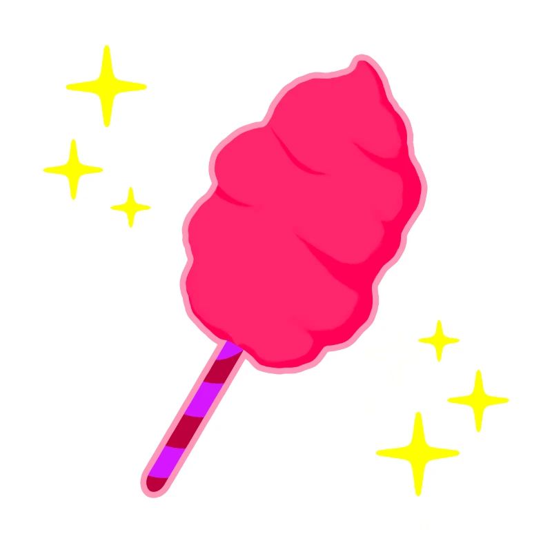 Zuckerwatte, pink