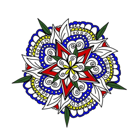 Imagen Mandala Dibujo Color Flores Coloridas Hojas' Taza | Spreadshirt