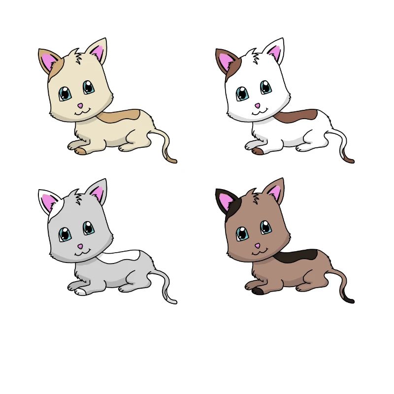 Katzen mal 4