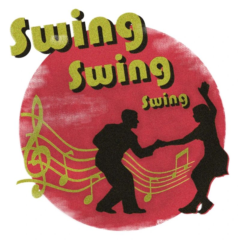 Couple, danse, swing