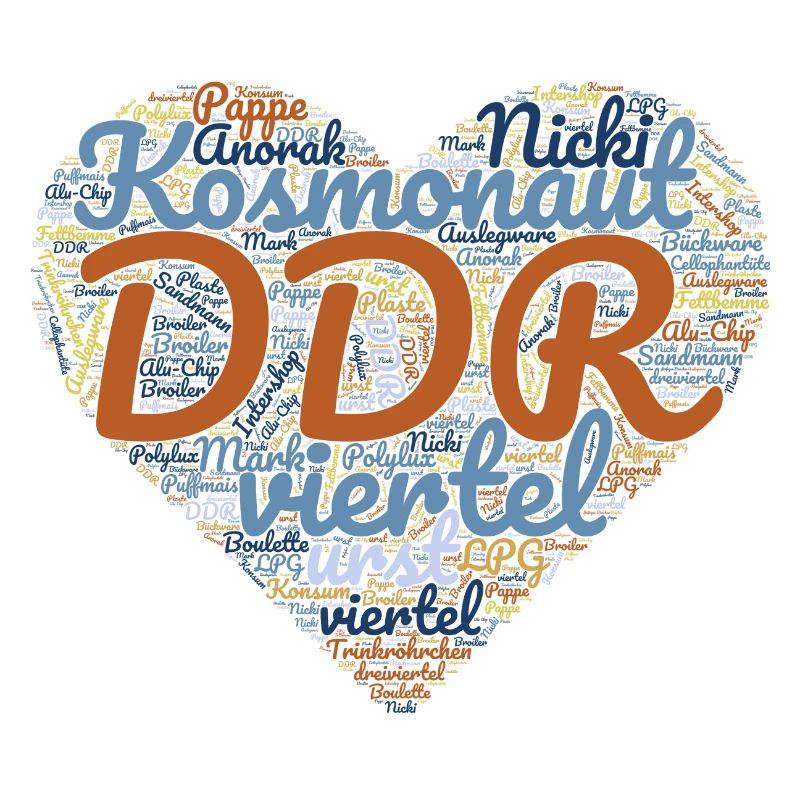 DDR Ostalgie Herz