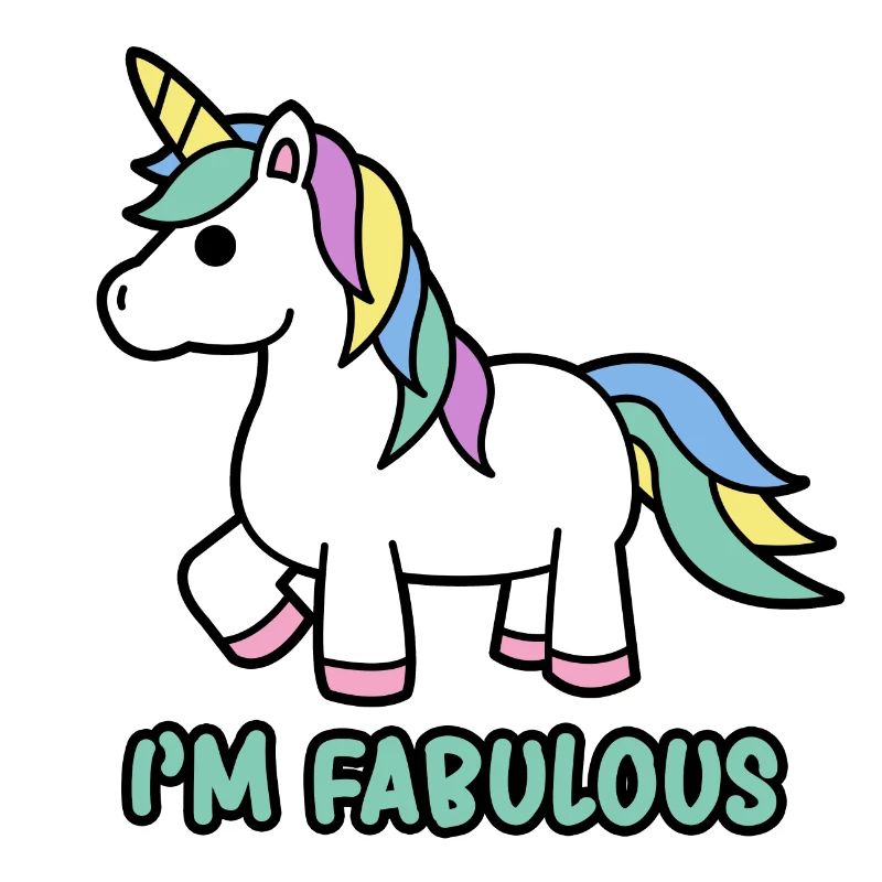 Je suis fabuleuse Licorne