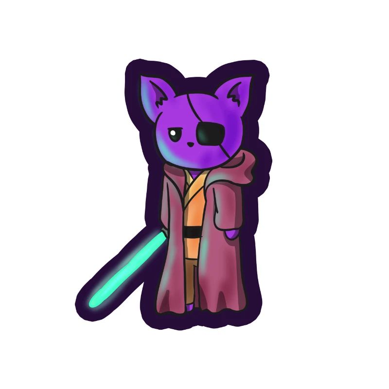 Jedi en forme de chat avec cache pour les yeux