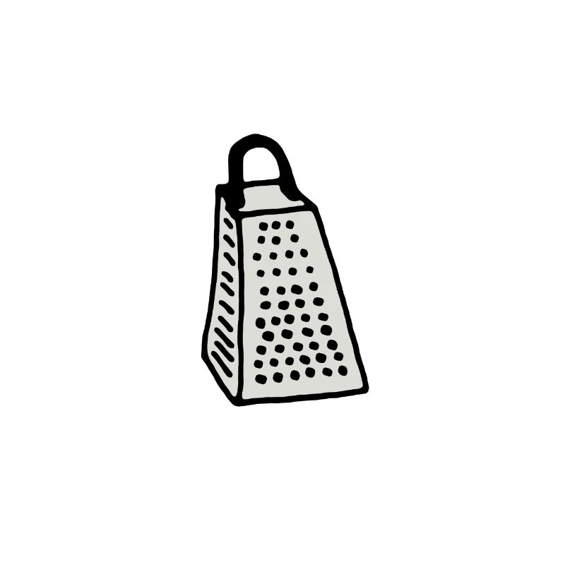 Kitchen grater comic
