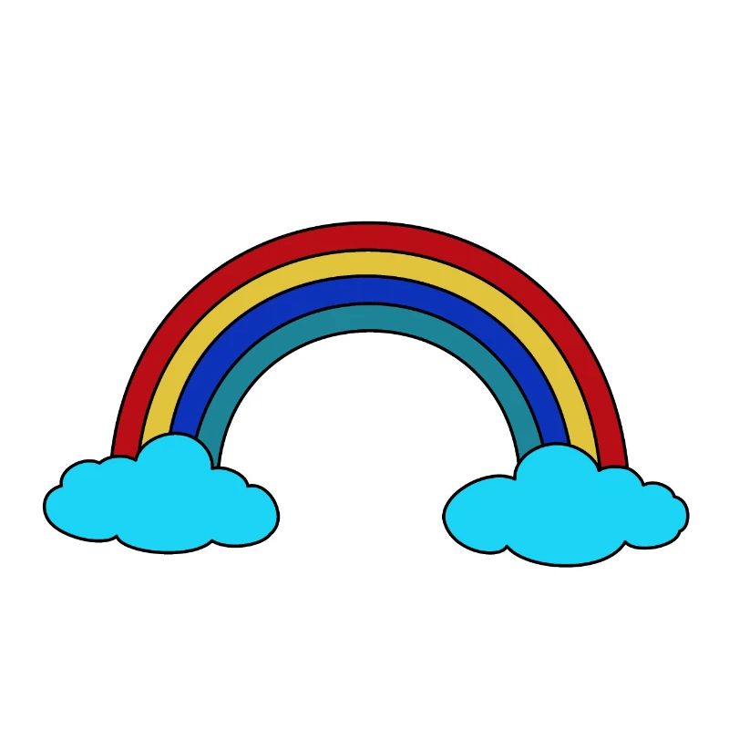 Regenbogen Wolken Himmel Wetter