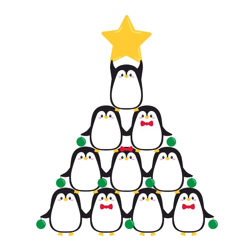 Arbre de Noël pingouins