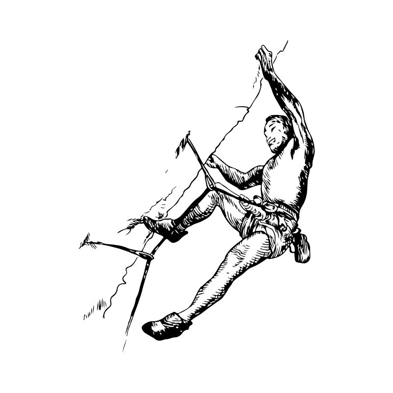 Climber climbing