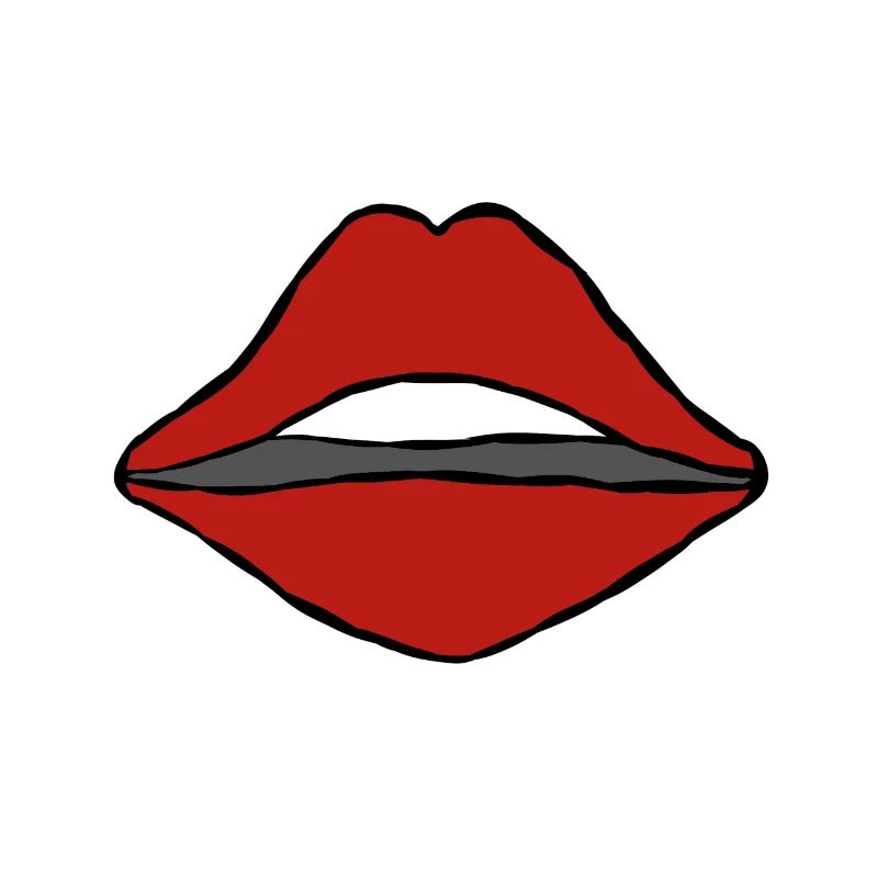 Bouche cadeau lèvres baiser langue dents bouche rouge