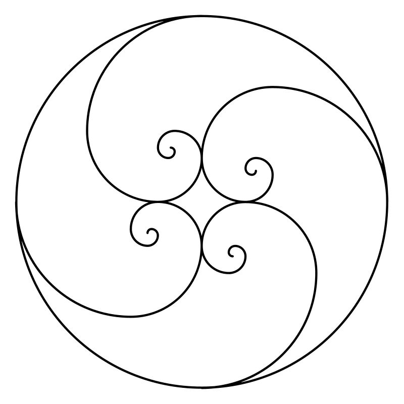 Fibonacci Spiralen Goldener Schnitt Geometrie Phi