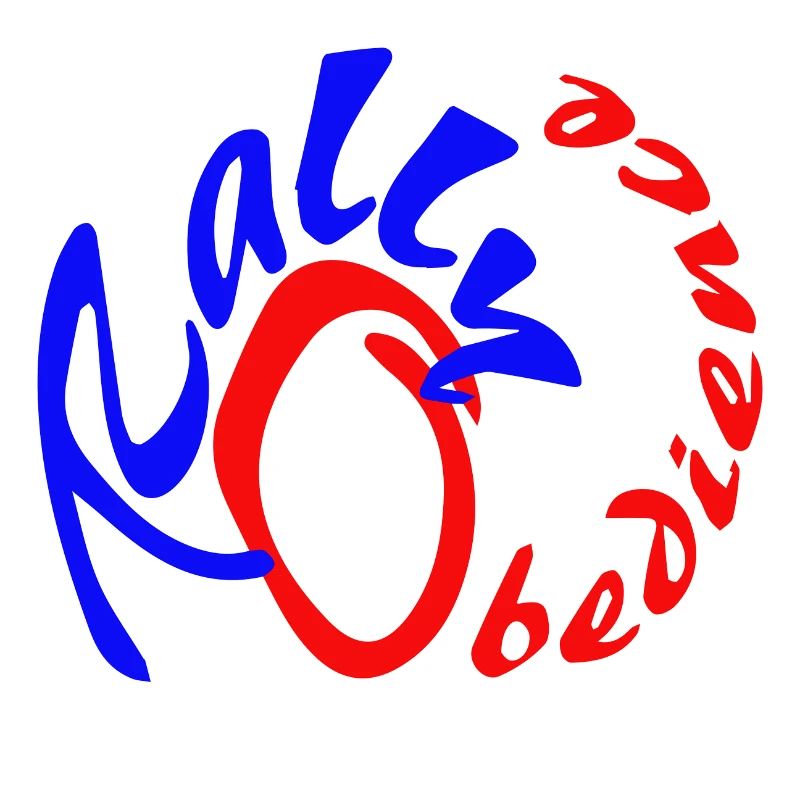 Conception d'obéissance de rallye pour le sport canin avec chien