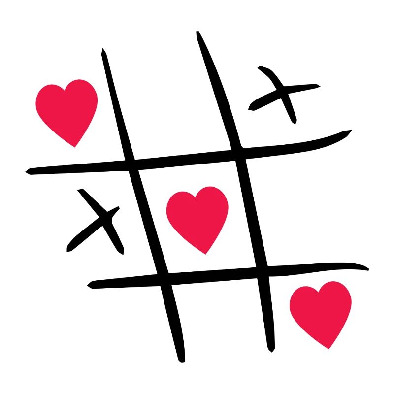 Tic-Tac-Toe Saint Valentin cadeau Saint Valentin