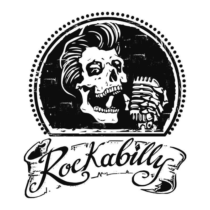 Rockabilly skull
