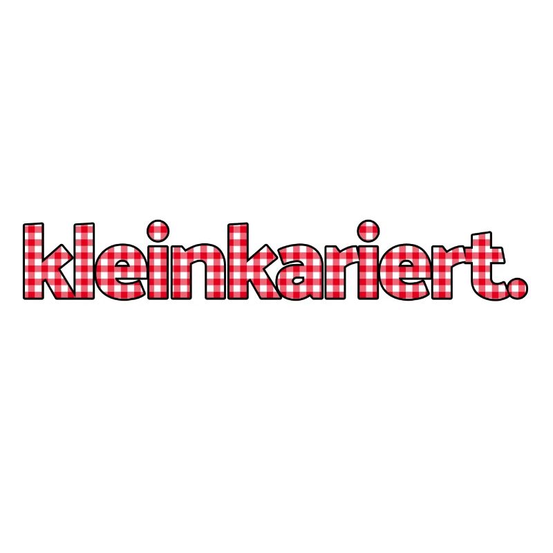 Small checkered lettering