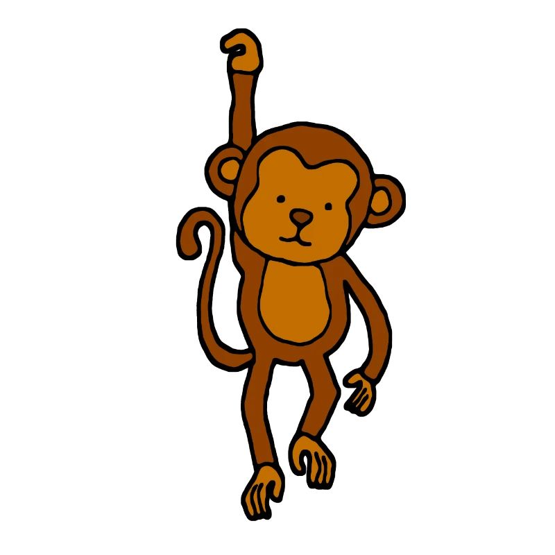 Cute monkey - spider monkey kids baby gift
