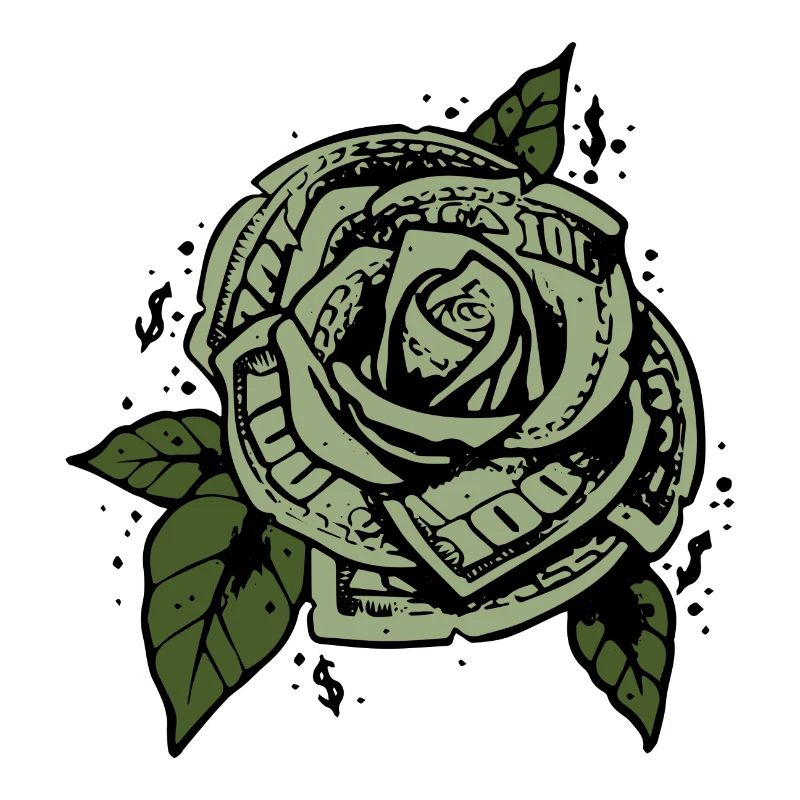 Dollar Geld Schein Blume