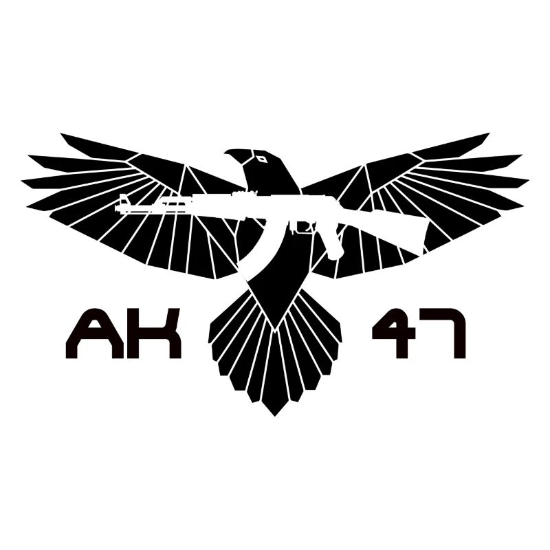 Aigle avec Kalachnikov - AK 47 aigle