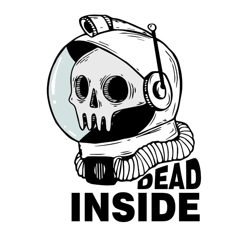 Crâne d'astronaute Dead Inside