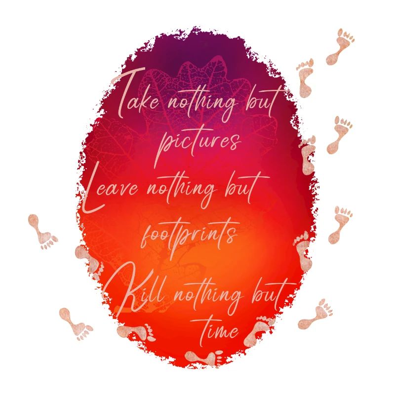 Leave nothing but footprints...