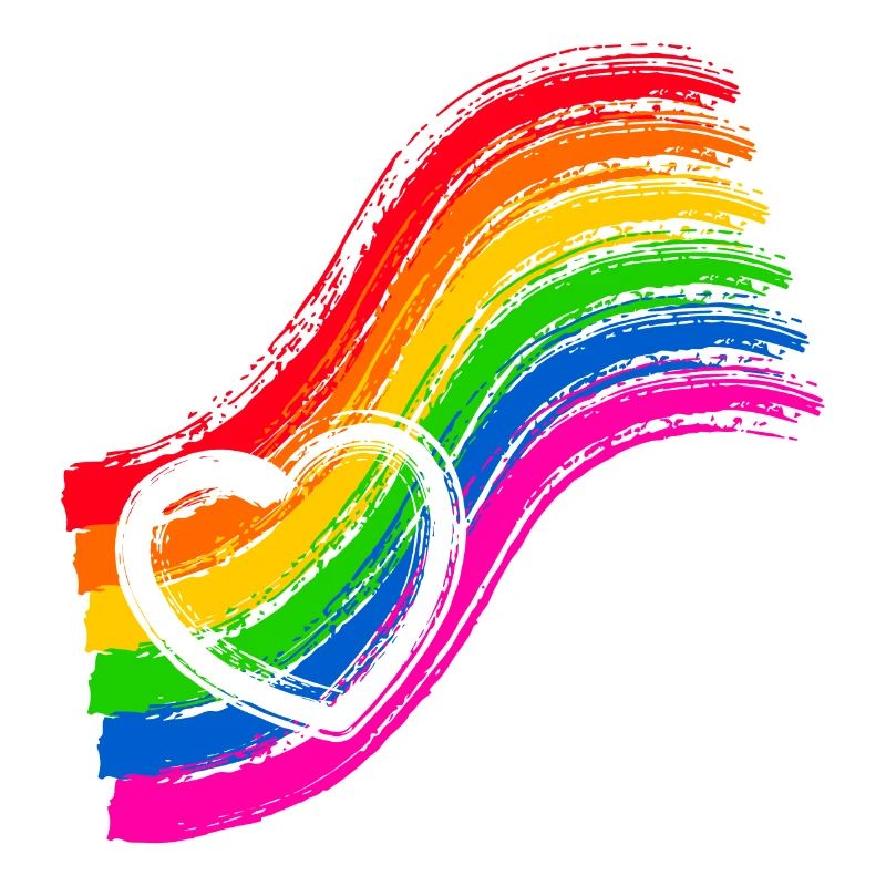 Regenbogen Pride Herz