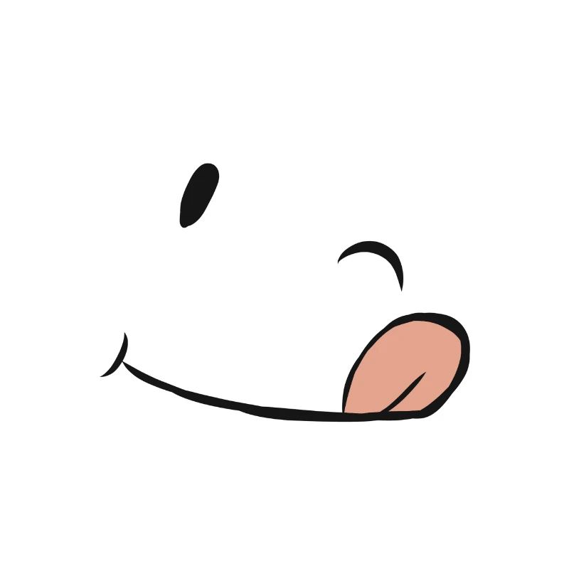 Winking and tongue-in-cheek face gift