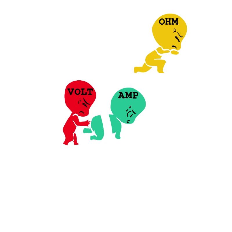 Volt Amp Ohm Electricity Tshirt Design Electrical