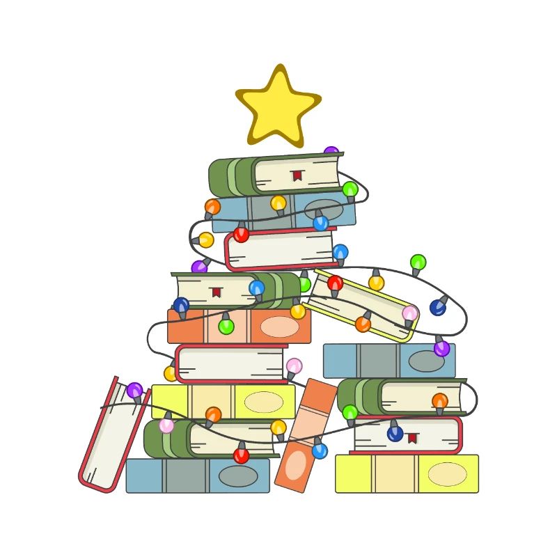 Arbre de Noël Bookish I