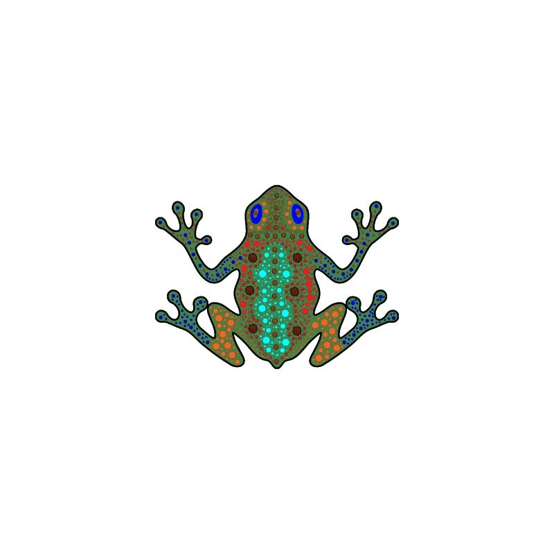 Kunstfrosch der Aborigines