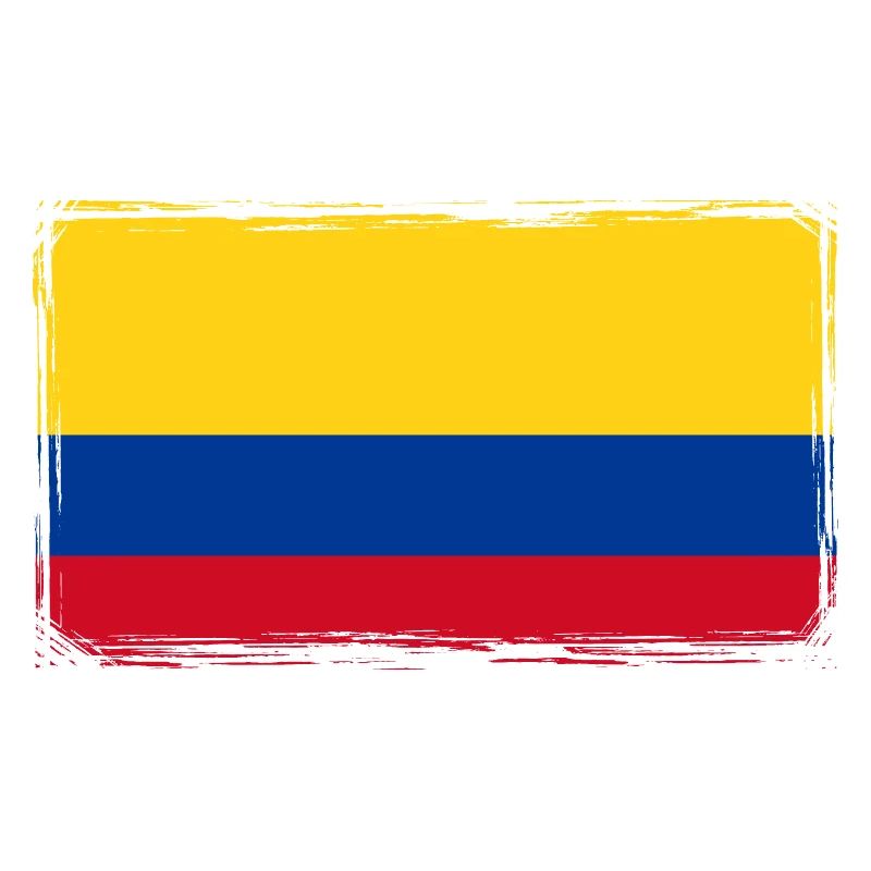 Drapeau Colombie Drapeau colombien Vintage