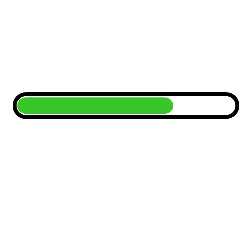Loading bar Black Green