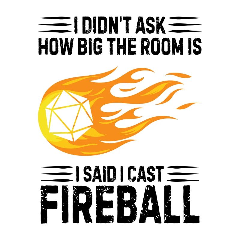 Fireball Geschenk Nerd Spruch Witz